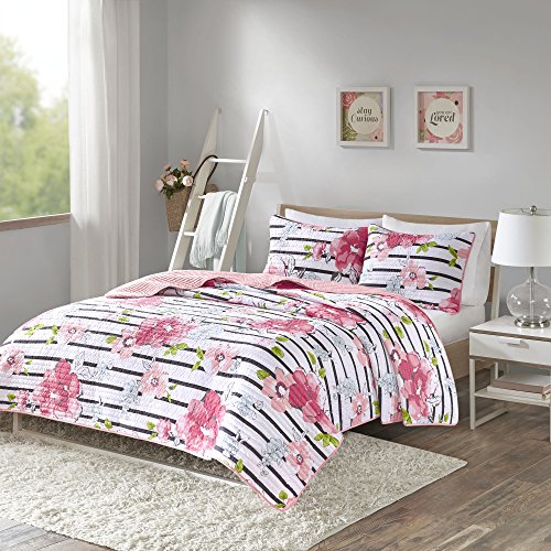 Comfort Spaces Zoe Flower Quilt Set Comfort Spaces Zoe Flower Quilt Set